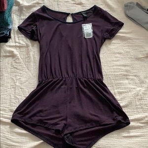 forever 21 striped romper NWT